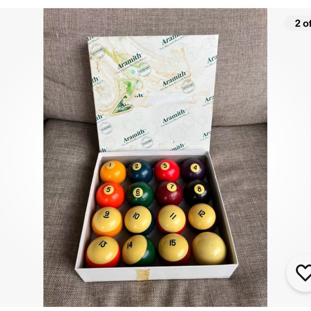 Aramith Belgium Billiard Balls